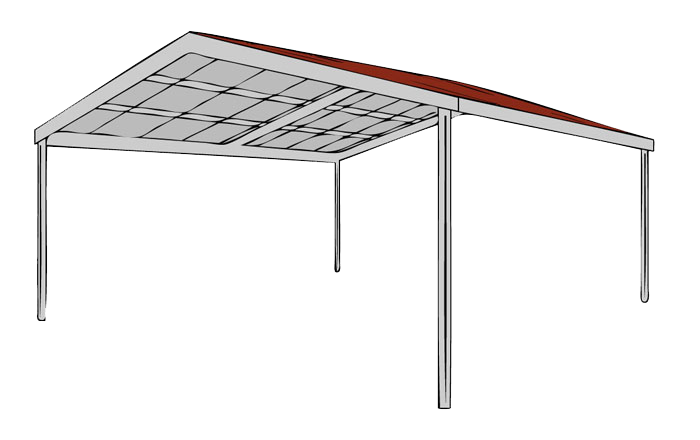 Double Carport Gable